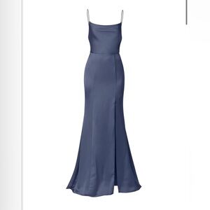 amsale Chloe dress in slate, size 8